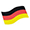 Bandiera magnetica per auto germania